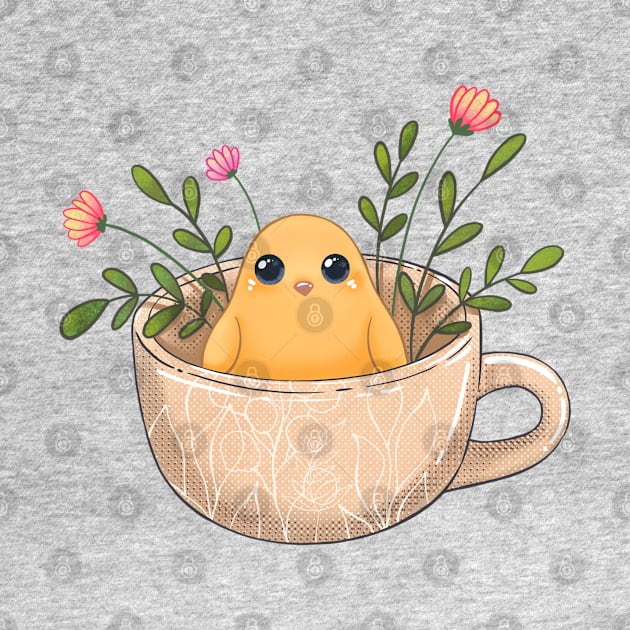 Bird in a cup by artbyanny